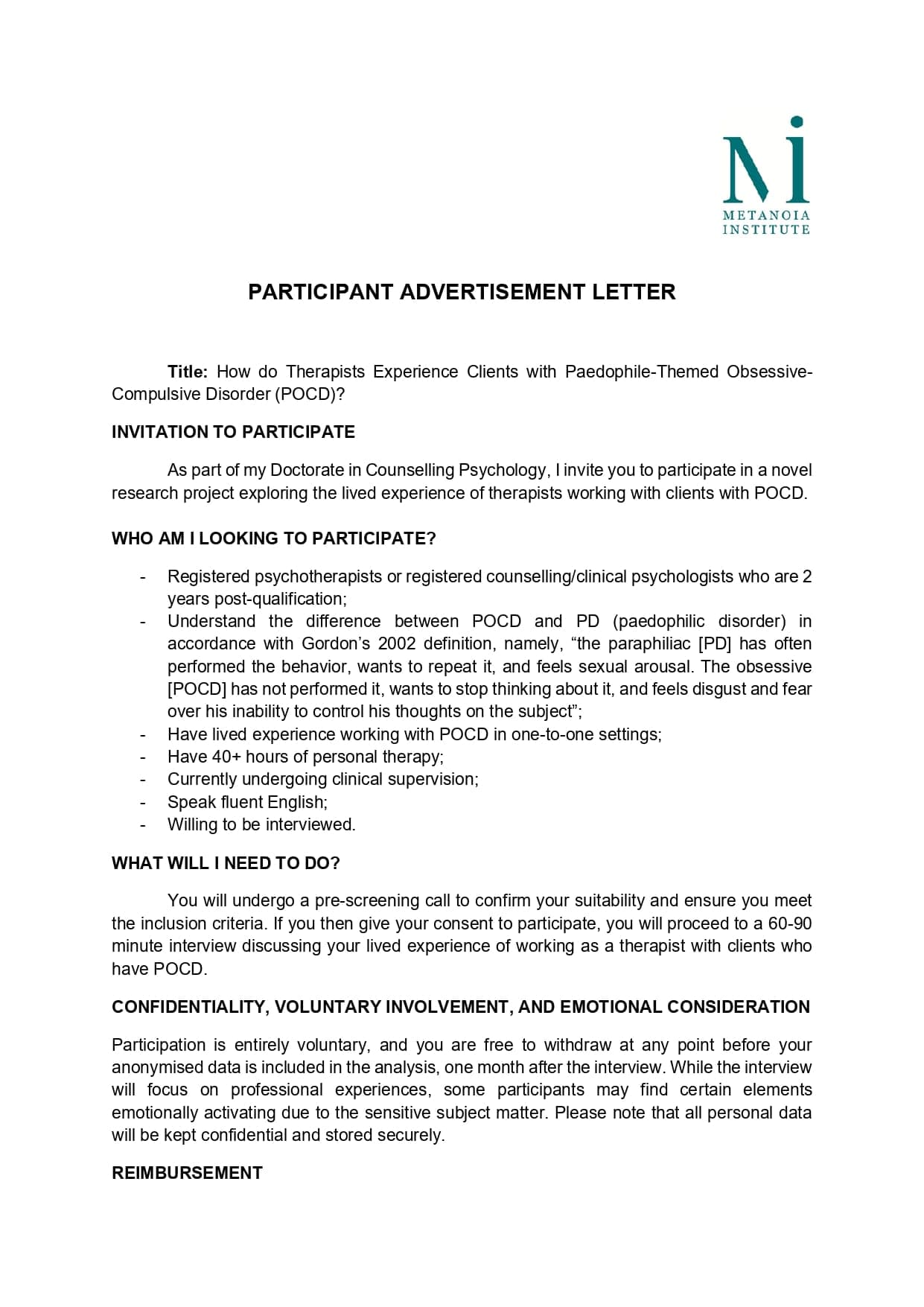 Participant Advertisement Letter page 0001