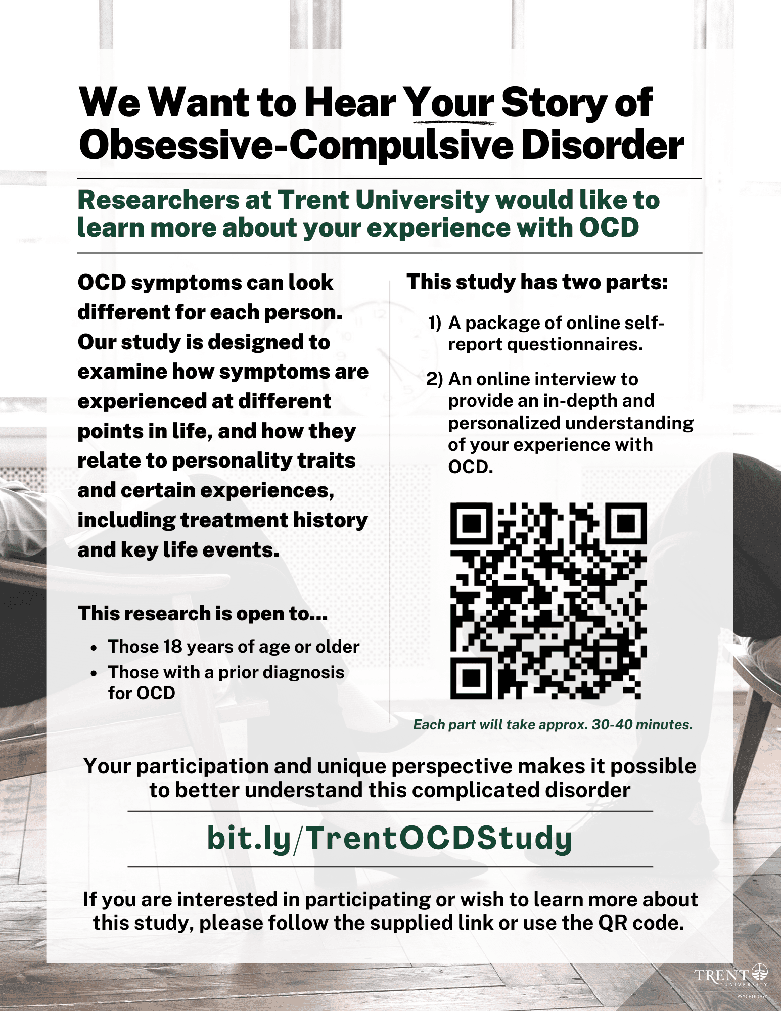 OCD Study advert poster 8.5x11